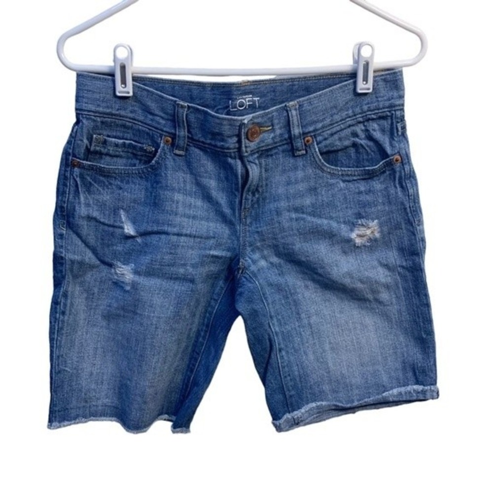 Loft Bermuda Jean Shorts Size 0 or UK 25